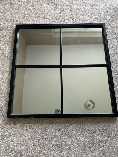 60x60 window pane mirror