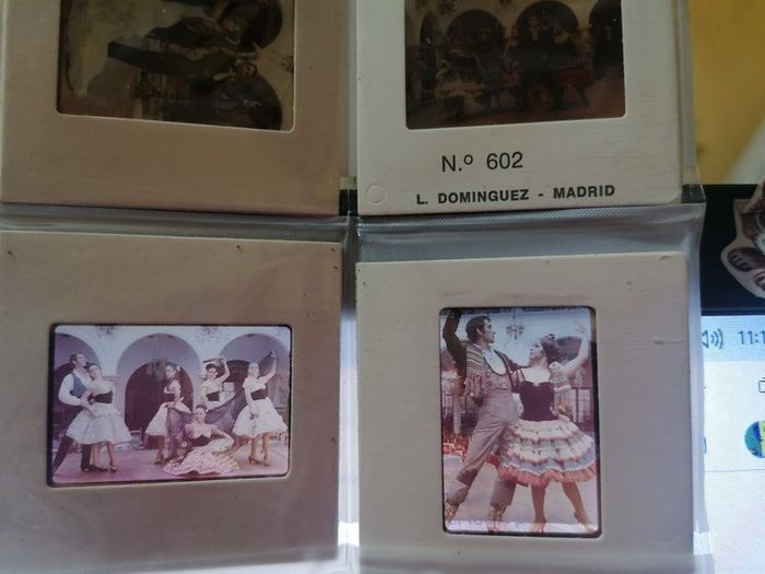 Bailes Flamenco Photographic Slides Vintage