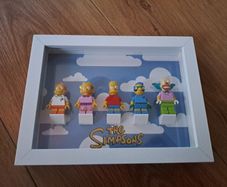 The Simpsons Lego minifigures  - framed