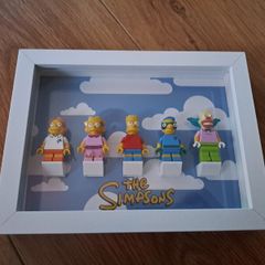 The Simpsons Lego minifigures  - framed