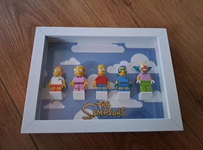 The Simpsons Lego minifigures  - framed