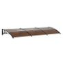 Window Door Awning Canopy 40" x 120", UPF 50+ Polycarbonate Entry Door Outdoor Window Awning Exterior, Front Door Overhang Awning for Sun Shutter, UV, Rain, Snow Protection, Hollow Sheet Image 5