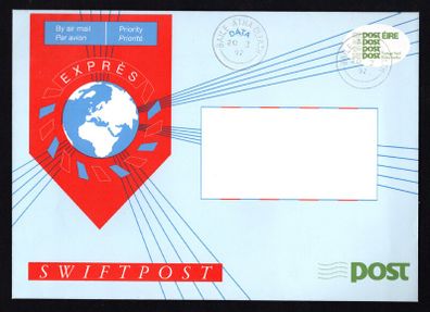 1992 Ireland Swiftpost prenumbered and prepaid envelopes C5 size C5 (230mm X 165mm) with first day of issue cancel 20th January 1992