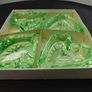 Vintage Glass Poker Table Ashtrays (in original box) Image 2