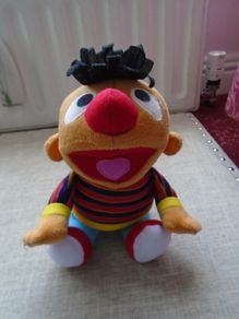 Vintage Ernie plush toy, stuffed toy,