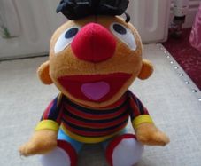 Vintage Ernie plush toy, stuffed toy,