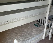 Single White Bunk beds