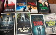 Crime Fiction Complete set of Strike Novels 8 Books by Robert Galbraith aka J K Rowling