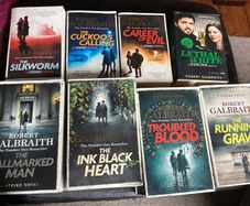 Crime Fiction Complete set of Strike Novels 8 Books by Robert Galbraith aka J K Rowling