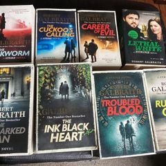 Crime Fiction Complete set of Strike Novels 8 Books by Robert Galbraith aka J K Rowling