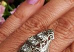 Antique Art Deco Diamond and 18 Carat White Gold Ring