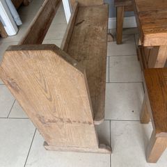 solid wood bench
