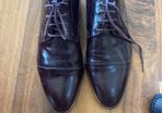 Kurt Geiger Oxford Leather Laced Shoes - Grape Colour- Size 42