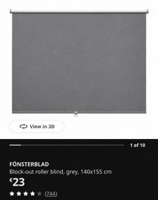 Ikea Fonsterblad Block-out Roller Blind