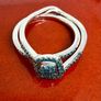 Diamond Stunning Blue Diamond Halo Ring Set (0.33 Ct) Image 8