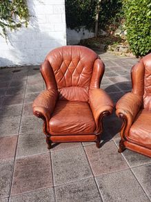 Real Leather Armchairs
