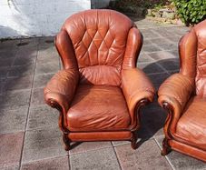 Real Leather Armchairs