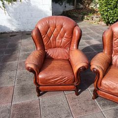 Real Leather Armchairs