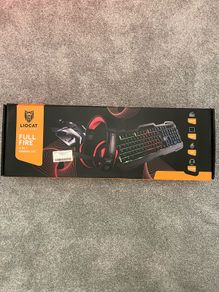 Gaming keyboard, mouse and headset