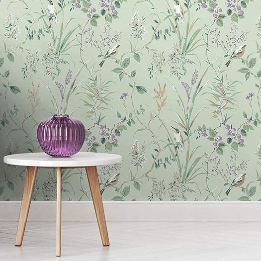 Mint/Plum Wallpaper (FREE POSTAGE)