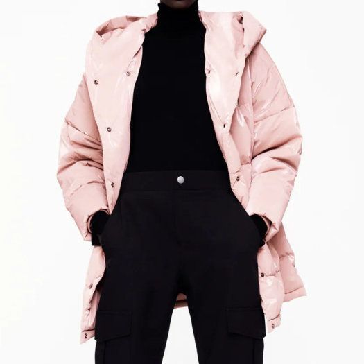 Zara Pink Puffer Jacket