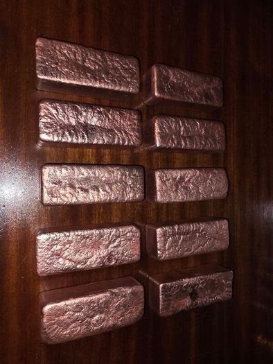 Pure Copper Bullion Bars