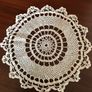 Four Vintage Assorted Crochet Doilies Image 8