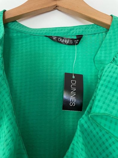 Savida ruffle front green top plus size New