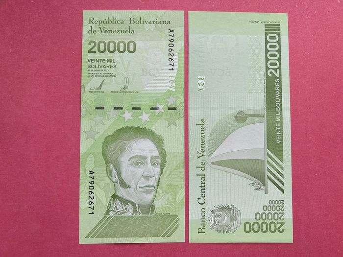 Venezuela  20000 Bolivares 2019. Pick  113b.  ( Uncirculated )