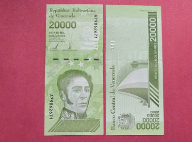 Venezuela  20000 Bolivares 2019. Pick  113b.  ( Uncirculated )