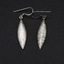 925 Silver Vintage Textured Earrings Image 9