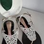 MAGRIT leather silver tone jewelled sandals Sz 39 (Fit 6-6.5 UK) Rrp 220 (New) Image 3
