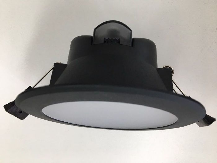 Black LED Downlight 7W Dimmable IP 54