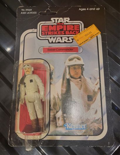 Star Wars Vintage ESB Rebel Commander 41b Cardback