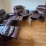 Suite of furniture, leather ,brown Image 2