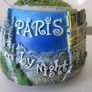 Vintage Musicial Snow Globe Eiffel Tower with Music  Love Story Image 6
