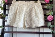 River island cream lace shorts size 10