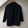 COS 100% Boiled Wool Cocoon Zip Jacket Coat - Black Image 6