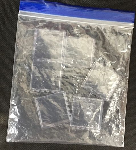 6x Lego 1x6x5 trans-clear panels