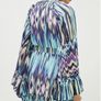 New With Tags Karen Millen Tie Dye Studded Woven Mini Drama Kimono Dress Image 5