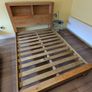 Double bed frame 4ft 6 Storage Headboard Bed Frame,  Solid Pine, Excellent Condition Image 3