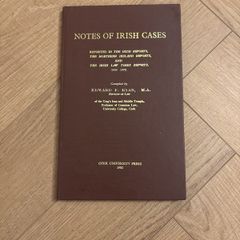 Notes of Irish Cases, 1969 to 1978, Edward F. Ryan, Cork University Press 1982