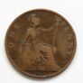 1902 Penny Edward VII bronze coin Image 2