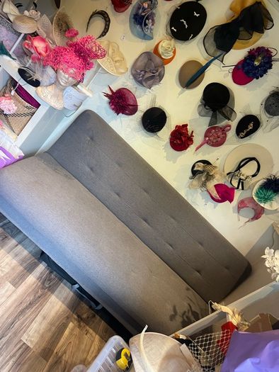 Grey sofa bed