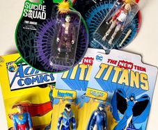 Superman, Nightwing, Raven, Joker & Harley Funko Action Figures