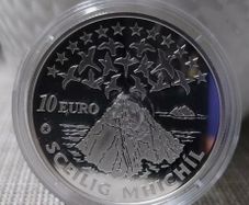 Irland 10 Euro Skellig Michael 2008 Silver Proof