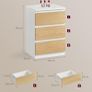 Bedside Table with Power Strip 3 Drawers 2 AC Outlets Image 6