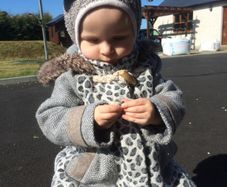 Next baby girl wool winter coat 2-3 leopard print free hats gloves