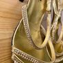 Ecoral special occasion gold leather heels 7/40 Image 6