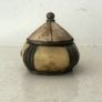 Vintage 1970s Brass & Bone Trinket Box Image 2